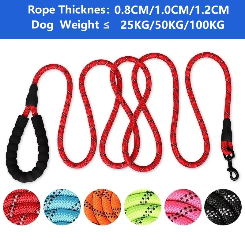 120/150/200/300CM Strong Leashes for Dogs Soft Handle Dog Leash