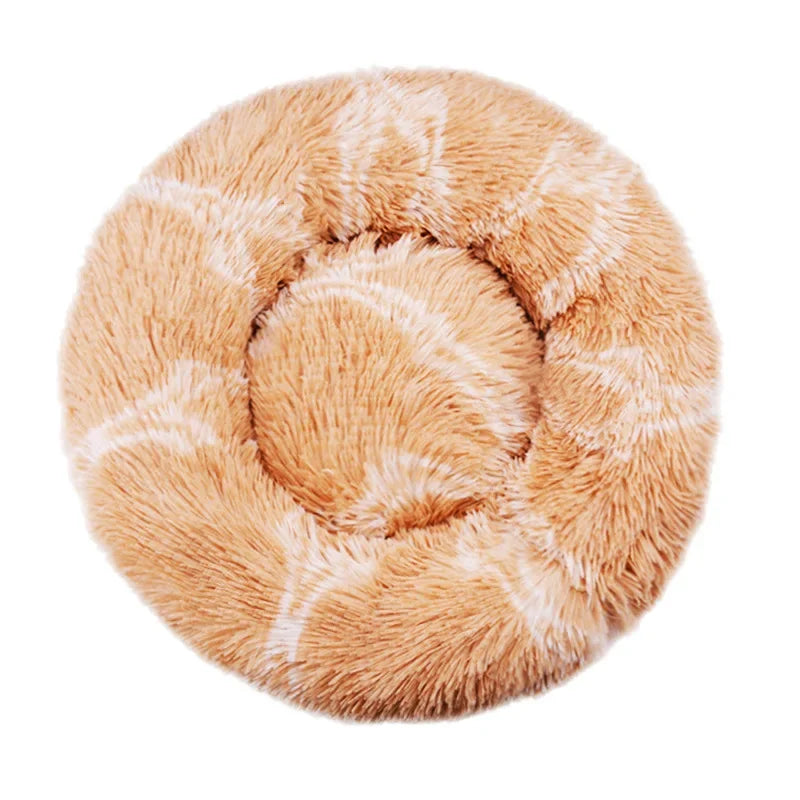 Cozy Circular Pet Bed for Cats & Dogs