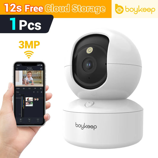 BoyKeep 3MP 5G/2.4GHz WiFi Indoor Home Security IP SMART CAMERA FOR PET AND BABY