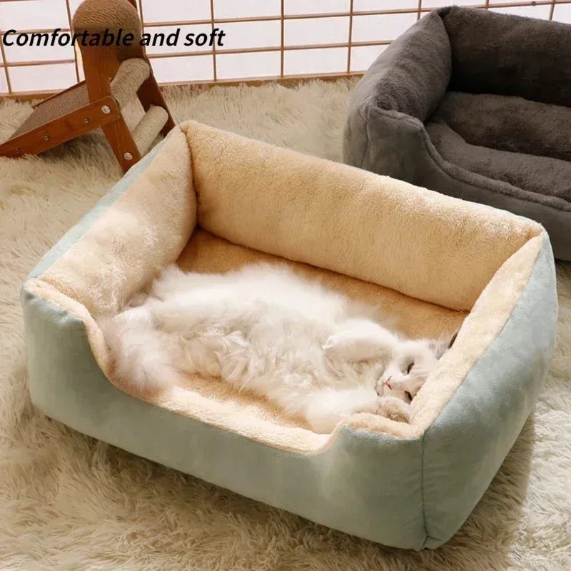 Cat Bed with Soft Cushion – Cozy Pet Sleeping Nest