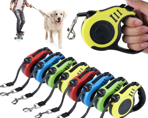 3 Meters 5 Meters Retractable Dog Leash Pet Leash Traction Rope Belt Automatic Flexible Leash