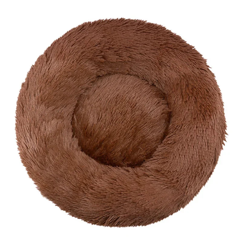 Cozy Circular Pet Bed for Cats & Dogs