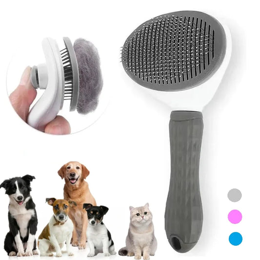 Self-cleaning Pet Hair Remove Comb for Dog and Cat