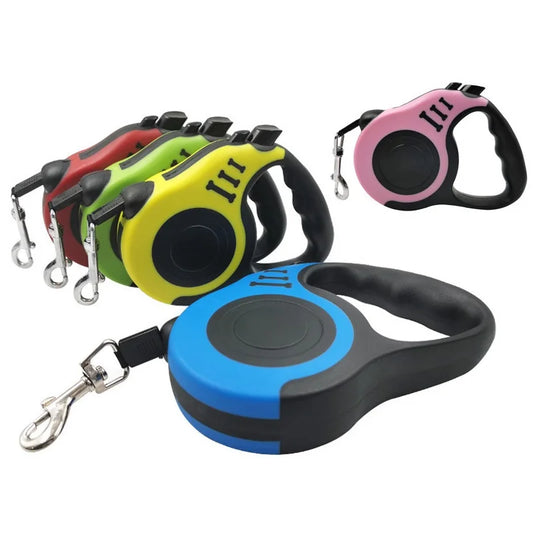 3 Meters 5 Meters Retractable Dog Leash Pet Leash Traction Rope Belt Automatic Flexible Leash