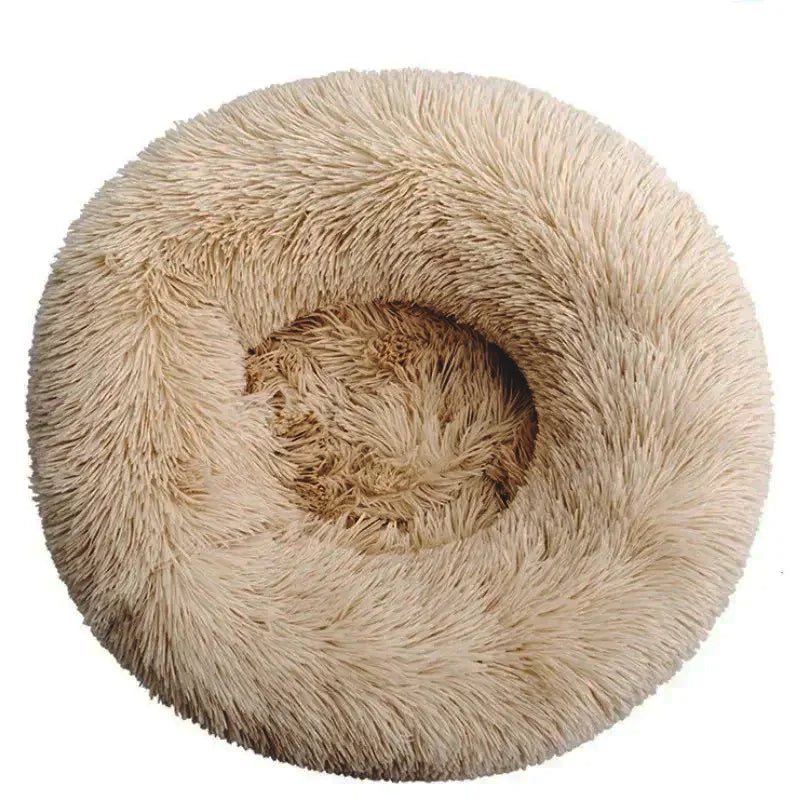 Cozy Circular Pet Bed for Cats & Dogs