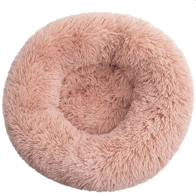 Cozy Circular Pet Bed for Cats & Dogs