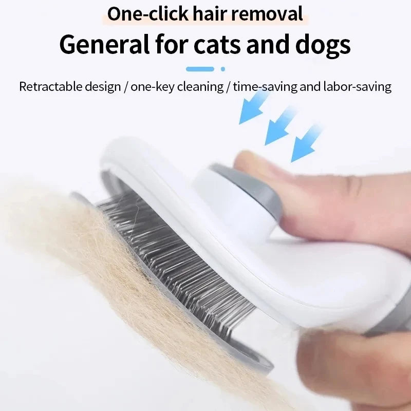 Self-cleaning Pet Hair Remove Comb for Dog and Cat