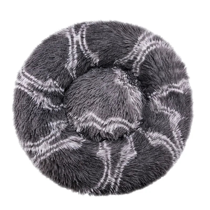 Cozy Circular Pet Bed for Cats & Dogs