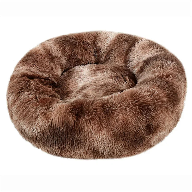 Cozy Circular Pet Bed for Cats & Dogs