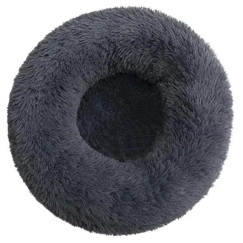 Cozy Circular Pet Bed for Cats & Dogs